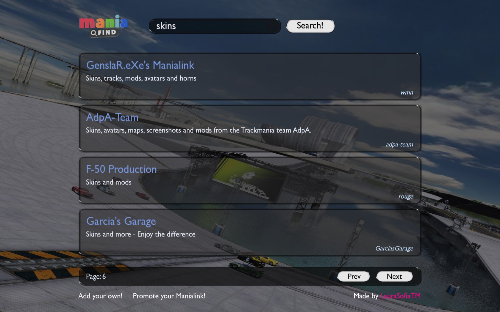 ManiaFind Ingame Screenshot