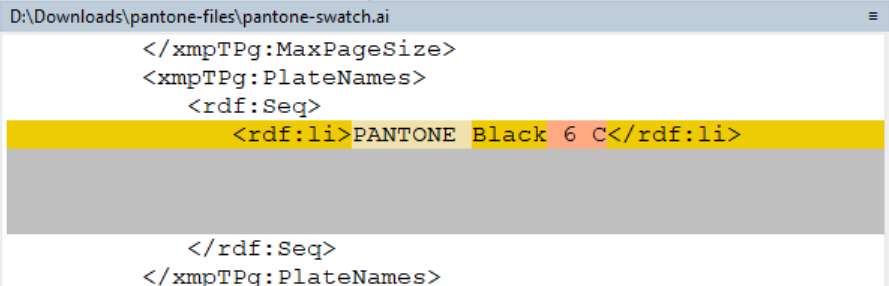 Screenshot of PlateNames